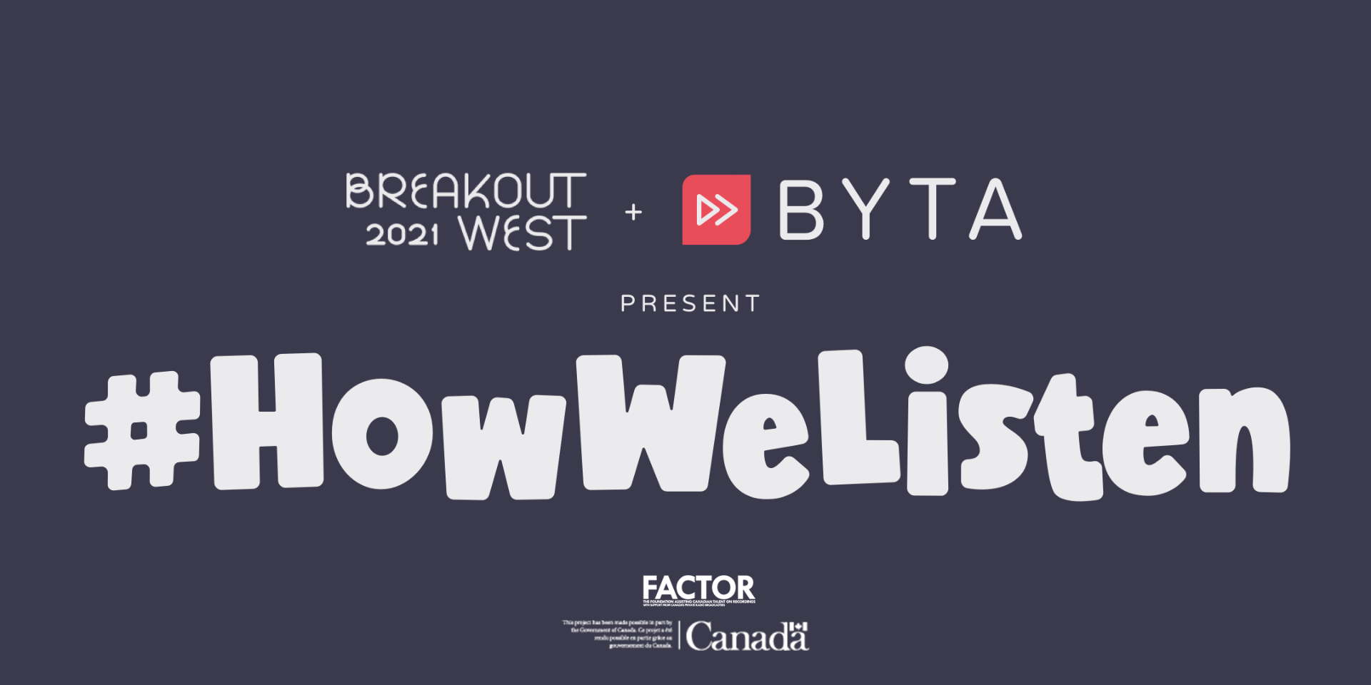 BreakOut West and Byta present #HowWeListen